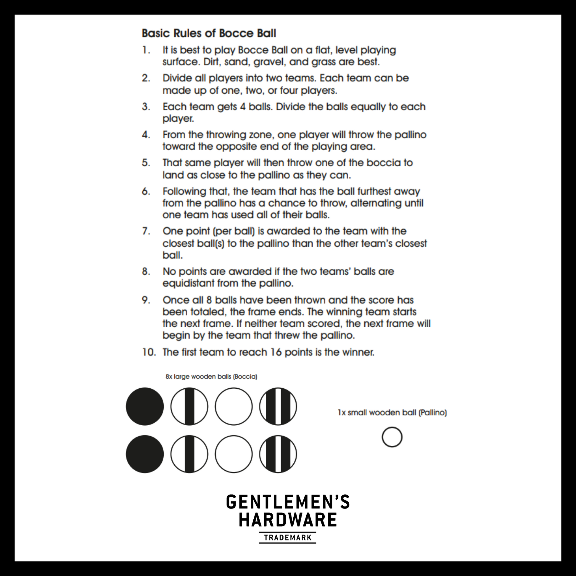 bocce ball rules
