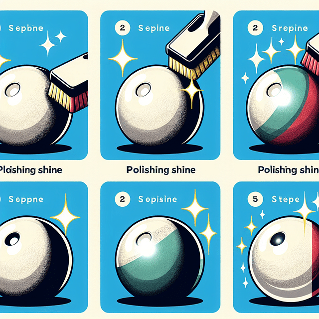 polishing bocce balls to a shine