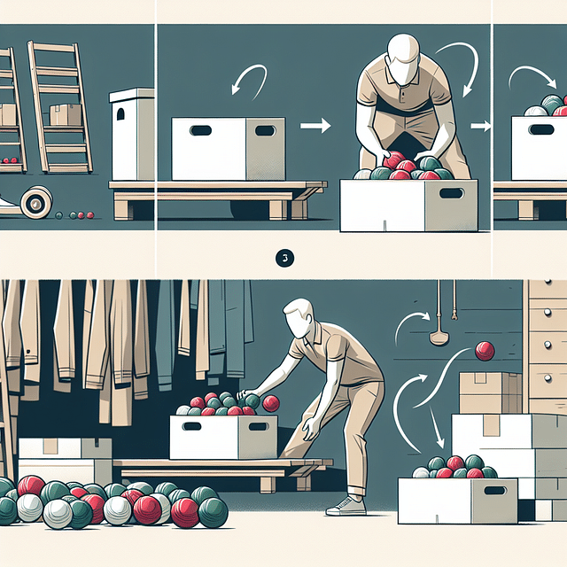 storing bocce balls in a dry storage area