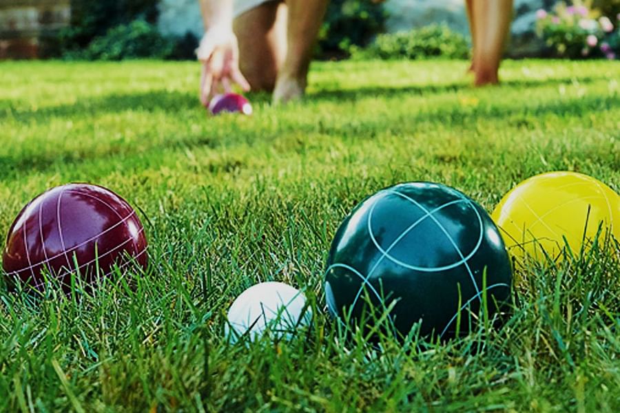 engraved bocce ball set