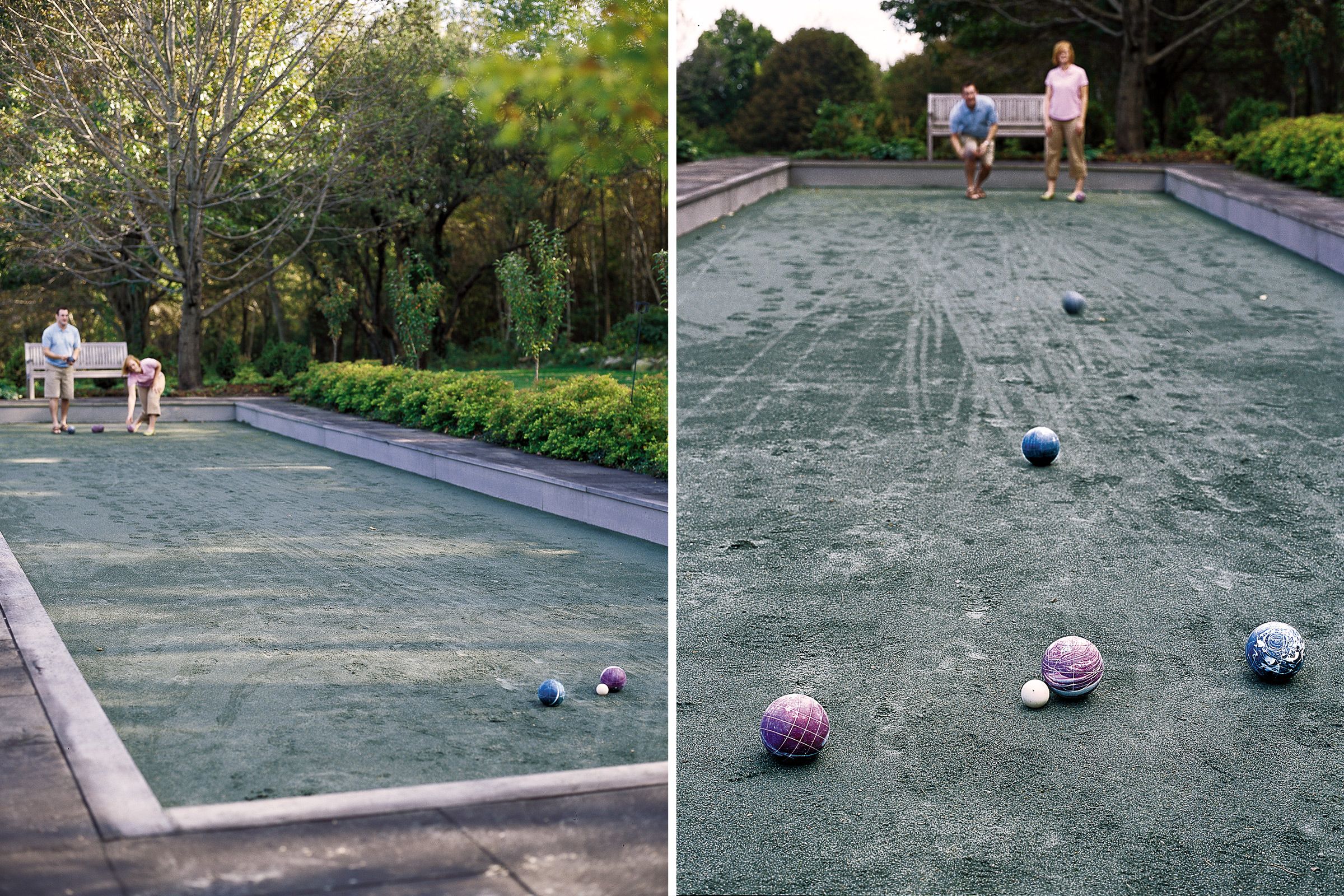Italian bocce ball court design