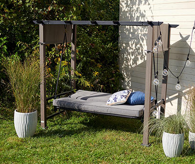 pergola with swing seats