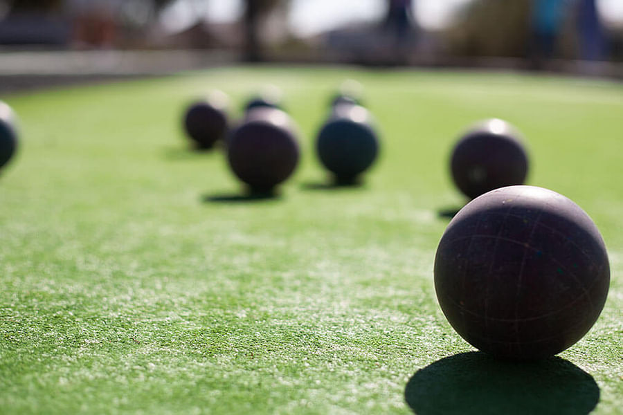 timed bocce ball game