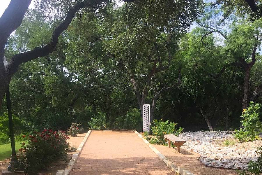 Decomposed granite bocce court