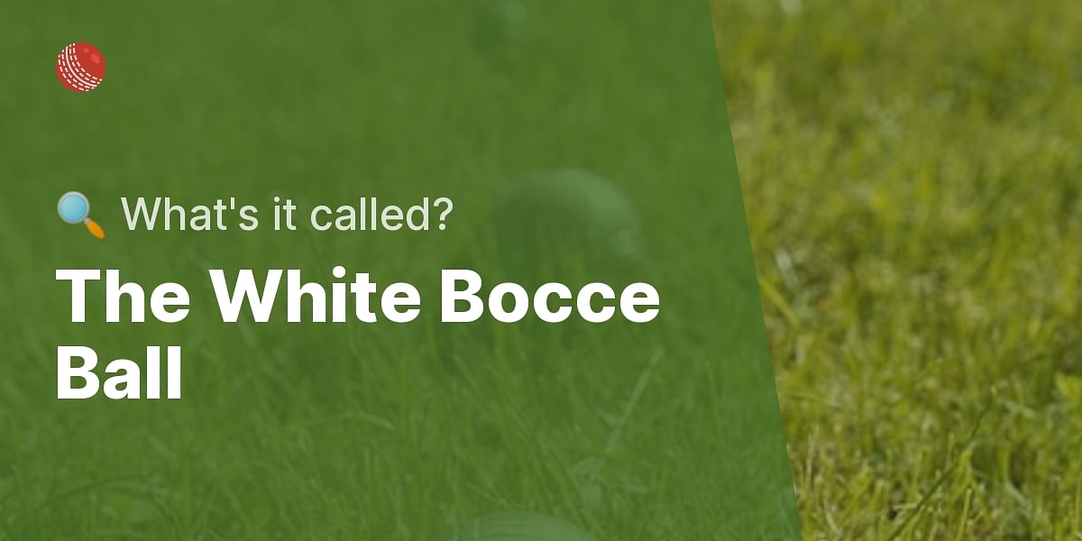Unraveling the Mystery What is the White Ball Called in Bocce Ball?