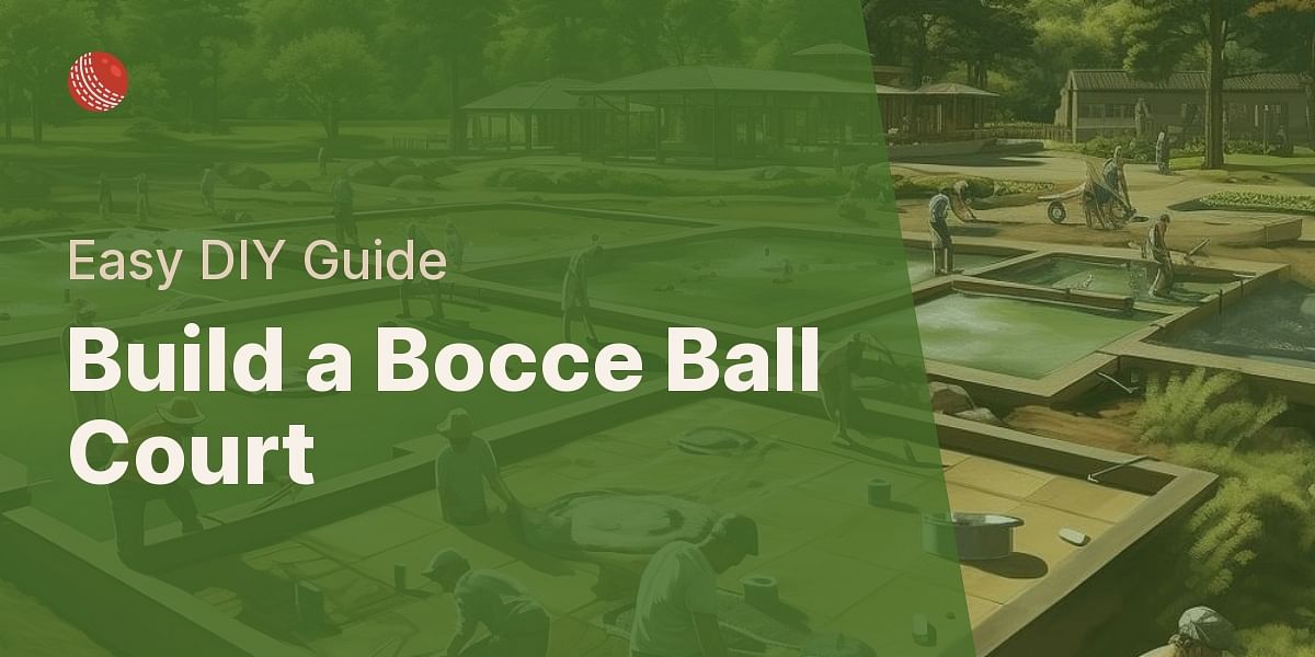 How to build a bocce ball court on grass?