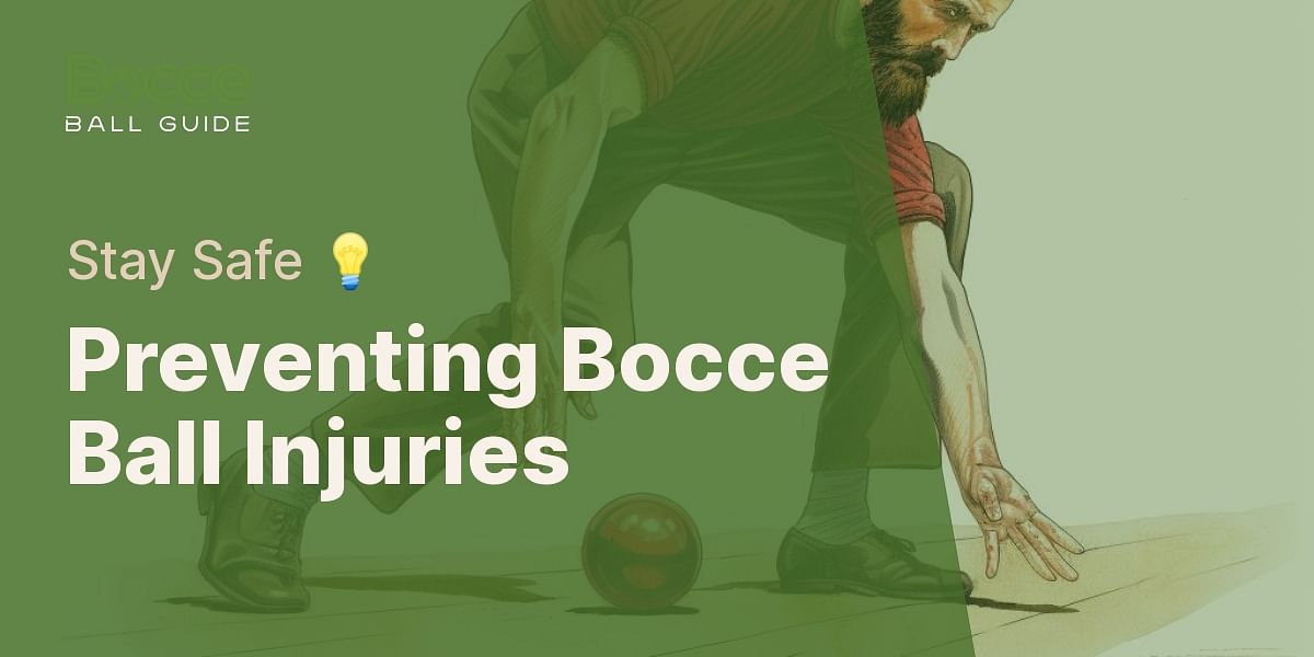 What are common bocce ball injuries and how can they be prevented?
